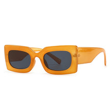 Load image into Gallery viewer, SO&amp;EI Jelly Color Sunglasses Women Brand Designer Gray Gradient Eyewear Shades UV400 Men Orange Sun Glasses