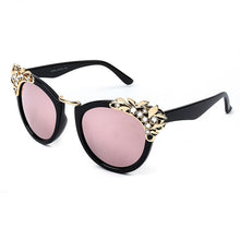 Load image into Gallery viewer, SO&amp;EI  Rhinestone Cat Eye Sunglasses Women Brand Designer Mirror Lens Eyewear Men Sun Glasses Shades UV400 Oculos
