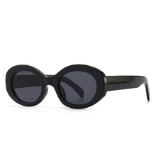 Load image into Gallery viewer, SO&amp;EI Oval Women Sunglasses Shades UV400 Brand Designer Men Retro Round Leopard Sun Glasses