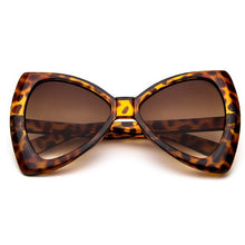 Load image into Gallery viewer, SO&amp;EI Oversized Bow Shape Women Sunglasses Brand Designer Vintage Gradient Lens Eyewear Cat Eye Ladies Sun Glasses UV400