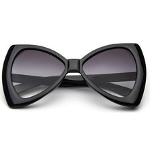 Load image into Gallery viewer, SO&amp;EI Oversized Bow Shape Women Sunglasses Brand Designer Vintage Gradient Lens Eyewear Cat Eye Ladies Sun Glasses UV400