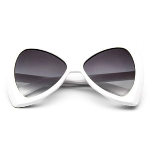 SO&EI Oversized Bow Shape Women Sunglasses Brand Designer Vintage Gradient Lens Eyewear Cat Eye Ladies Sun Glasses UV400
