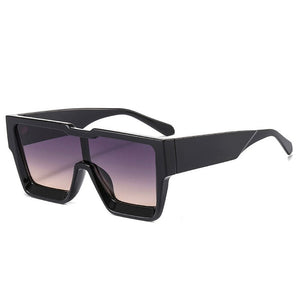 SO&amp;EI Occhiali da sole da donna quadrati oversize in un unico pezzo Occhiali da sole retrò da uomo per sport all'aria aperta Occhiali da sole UV400 Occhiali da sole verdi arancioni 