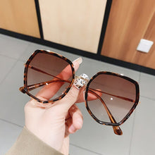Load image into Gallery viewer, SO&amp;EI Polygon Gradient Women Sunglasses Vintage Irregular Big Frame Eyewear Trending Ladies Shades Pink Sun Glasses