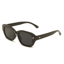 Carica l&#39;immagine nel visualizzatore di Gallery, SO&amp;EI Polygon Square Women Sunglasses Retro Rivets Decoration Eyewear Shades UV400 Men Leopard Tea Sun Glasses