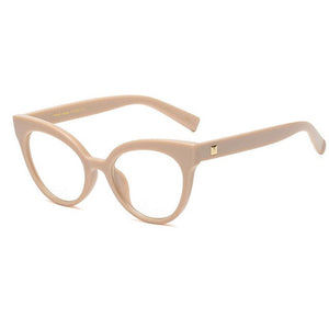 SO&EI Retro Clear Lens Optical Myopia Glasses Frame Women Vintage Cat Eye Men Eyeglasses Frame Marco De Anteojos