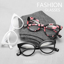 Load image into Gallery viewer, SO&amp;EI Retro Clear Lens Optical Myopia Glasses Frame Women Vintage Cat Eye Men Eyeglasses Frame Marco De Anteojos