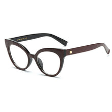 Load image into Gallery viewer, SO&amp;EI Retro Clear Lens Optical Myopia Glasses Frame Women Vintage Cat Eye Men Eyeglasses Frame Marco De Anteojos