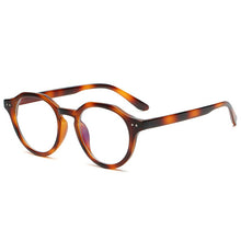 Load image into Gallery viewer, SO&amp;EI Round Anti-Blu-Ray Women Glasses Frame Vintage Men Optical Frame Clear Lens Nails Eyewear Computer Goggles