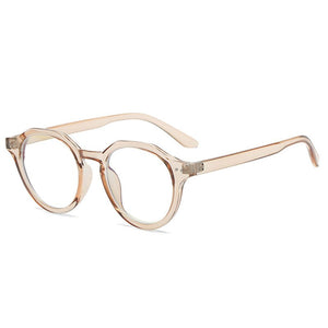 SO&EI Round Anti-Blu-Ray Women Glasses Frame Vintage Men Optical Frame Clear Lens Nails Eyewear Computer Goggles