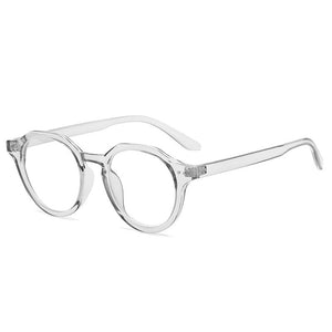 SO&EI Round Anti-Blu-Ray Women Glasses Frame Vintage Men Optical Frame Clear Lens Nails Eyewear Computer Goggles