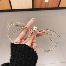 Load image into Gallery viewer, SO&amp;EI  Round Women Glasses Frame Vintage Clear Lens Eyewear Men Optical Leopard Green Eyeglasses Frame