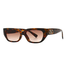 Carica l'immagine nel visualizzatore di Gallery, SO&amp;EI Moda Piccoli Occhiali da sole Cat Eye Donna Retro Designer di marca Jelly Color Eyewear Ins Uomini popolari Occhiali da sole sfumati UV400 