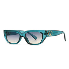 Carica l'immagine nel visualizzatore di Gallery, SO&amp;EI Moda Piccoli Occhiali da sole Cat Eye Donna Retro Designer di marca Jelly Color Eyewear Ins Uomini popolari Occhiali da sole sfumati UV400 