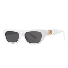 Carica l'immagine nel visualizzatore di Gallery, SO&amp;EI Moda Piccoli Occhiali da sole Cat Eye Donna Retro Designer di marca Jelly Color Eyewear Ins Uomini popolari Occhiali da sole sfumati UV400 