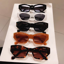 Load image into Gallery viewer, SO&amp;EI Small Cat Eye Women Sunglasses Vintage Jelly Tea Eyewear Men Trending Black Light Gray Sun Glasses Shades UV400