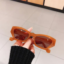 Load image into Gallery viewer, SO&amp;EI Small Cat Eye Women Sunglasses Vintage Jelly Tea Eyewear Men Trending Black Light Gray Sun Glasses Shades UV400