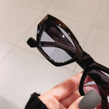 Load image into Gallery viewer, SO&amp;EI Small Cat Eye Women Sunglasses Vintage Jelly Tea Eyewear Men Trending Black Light Gray Sun Glasses Shades UV400