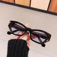 Load image into Gallery viewer, SO&amp;EI Small Cat Eye Women Sunglasses Vintage Jelly Tea Eyewear Men Trending Black Light Gray Sun Glasses Shades UV400