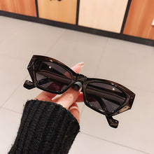 Load image into Gallery viewer, SO&amp;EI Small Cat Eye Women Sunglasses Vintage Jelly Tea Eyewear Men Trending Black Light Gray Sun Glasses Shades UV400