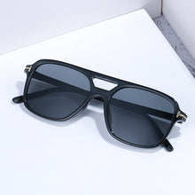 Load image into Gallery viewer, SO&amp;EI Square Double Bridges Sunglasses Women Brand Designer Retro Clear Candy Color Eyewear Shades UV400 Men Sun Glasses