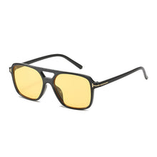 Load image into Gallery viewer, SO&amp;EI Square Double Bridges Sunglasses Women Brand Designer Retro Clear Candy Color Eyewear Shades UV400 Men Sun Glasses