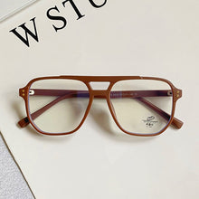 Load image into Gallery viewer, SO&amp;EI  Square Double Bridges TR90 Women Glasses Frame Clear Anti-Blu-Ray Eyewear Retro Men Optical Frame Computer Goggles