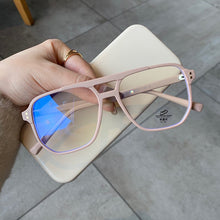 Load image into Gallery viewer, SO&amp;EI  Square Double Bridges TR90 Women Glasses Frame Clear Anti-Blu-Ray Eyewear Retro Men Optical Frame Computer Goggles