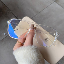 Load image into Gallery viewer, SO&amp;EI  Square Double Bridges TR90 Women Glasses Frame Clear Anti-Blu-Ray Eyewear Retro Men Optical Frame Computer Goggles