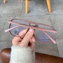 Load image into Gallery viewer, SO&amp;EI  Square Double Bridges TR90 Women Glasses Frame Clear Anti-Blu-Ray Eyewear Retro Men Optical Frame Computer Goggles