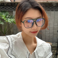 Load image into Gallery viewer, SO&amp;EI  Square Double Bridges TR90 Women Glasses Frame Clear Anti-Blu-Ray Eyewear Retro Men Optical Frame Computer Goggles