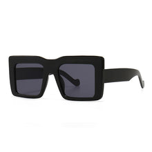Load image into Gallery viewer, SO&amp;EI Square Flat Top Sunglasses Women Vintage Brand Designer Gray Lens Sun Glasses Men Trending Retro Shades UV400