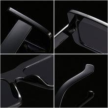 Load image into Gallery viewer, SO&amp;EI Square Flat Top Sunglasses Women Vintage Brand Designer Gray Lens Sun Glasses Men Trending Retro Shades UV400