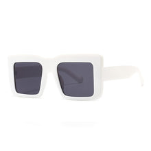 Load image into Gallery viewer, SO&amp;EI Square Flat Top Sunglasses Women Vintage Brand Designer Gray Lens Sun Glasses Men Trending Retro Shades UV400