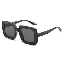 Load image into Gallery viewer, SO&amp;EI Square Gradient Women Sunglasses Vintage Oversized Champagne Leopard Eyewear Men Shades UV400 Sun Glasses