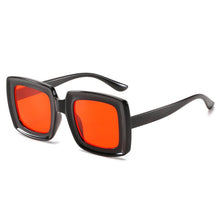 Load image into Gallery viewer, SO&amp;EI Square Gradient Women Sunglasses Vintage Oversized Champagne Leopard Eyewear Men Shades UV400 Sun Glasses