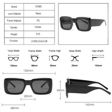 Load image into Gallery viewer, SO&amp;EI Square Sunglasses Women Brand Designer Vintage  Female Sun Glasses Shades UV400 Men Retro Trending Eyewear