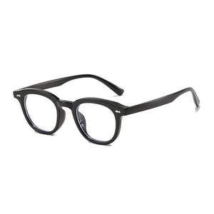 SO&EI Square Women Optical Glasses Frame Clear Anti-Blu-Ray Eyewear Vintage Nail Eyeglasses Frame Men Computer Goggles