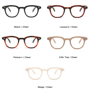 SO&EI Square Women Optical Glasses Frame Clear Anti-Blu-Ray Eyewear Vintage Nail Eyeglasses Frame Men Computer Goggles
