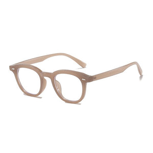 SO&EI Square Women Optical Glasses Frame Clear Anti-Blu-Ray Eyewear Vintage Nail Eyeglasses Frame Men Computer Goggles