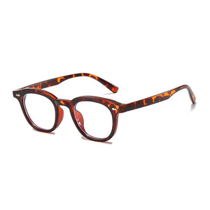 SO&EI Square Women Optical Glasses Frame Clear Anti-Blu-Ray Eyewear Vintage Nail Eyeglasses Frame Men Computer Goggles