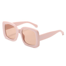 Load image into Gallery viewer, SO&amp;EI Trending Women Outdoor Square Sunglasses Shades UV400 Vintage Men Gradient Yellow Pink Sun Glasses