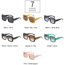 Load image into Gallery viewer, SO&amp;EI Trending Women Outdoor Square Sunglasses Shades UV400 Vintage Men Gradient Yellow Pink Sun Glasses