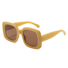 Load image into Gallery viewer, SO&amp;EI Trending Women Outdoor Square Sunglasses Shades UV400 Vintage Men Gradient Yellow Pink Sun Glasses