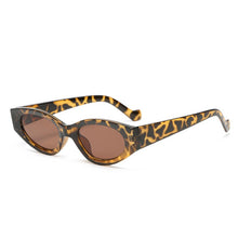 Load image into Gallery viewer, SO&amp;EI Ins Popular Cat Eye Woman Sunglasses Vintage Oval Jelly Orange Tea Eyewear Shades UV400 Men Champagne Sun Glasses