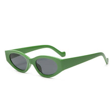 Load image into Gallery viewer, SO&amp;EI Ins Popular Cat Eye Woman Sunglasses Vintage Oval Jelly Orange Tea Eyewear Shades UV400 Men Champagne Sun Glasses