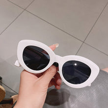 Carica l'immagine nel visualizzatore di Gallery, SO&amp;EI Ins Popular Cat Eye Women Sunglasses Retro Jelly Color Shades UV400 Eyewear Men Green Pink Purple Sun Glasses