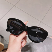 Carica l'immagine nel visualizzatore di Gallery, SO&amp;EI Ins Popular Cat Eye Women Sunglasses Retro Jelly Color Shades UV400 Eyewear Men Green Pink Purple Sun Glasses