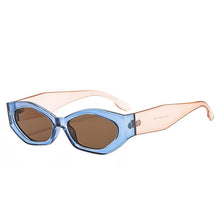 Load image into Gallery viewer, SO&amp;EI Ins Popular Polygon Cat Eye Women Sunglasses Retro Colorful Oval Eyewear Shades UV400 Men Trending Sun Glasses