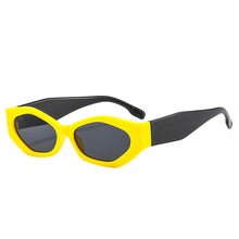 Load image into Gallery viewer, SO&amp;EI Ins Popular Polygon Cat Eye Women Sunglasses Retro Colorful Oval Eyewear Shades UV400 Men Trending Sun Glasses